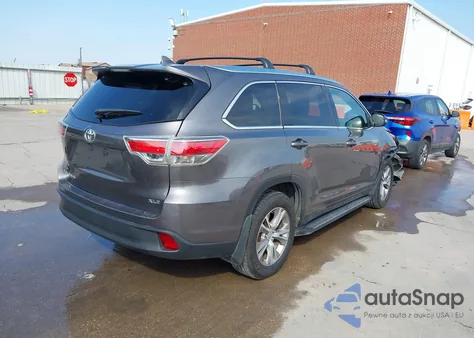 2015 Toyota Highlander Xle V6 from USA, damaged, VIN 5TDKKRFH9FS094003